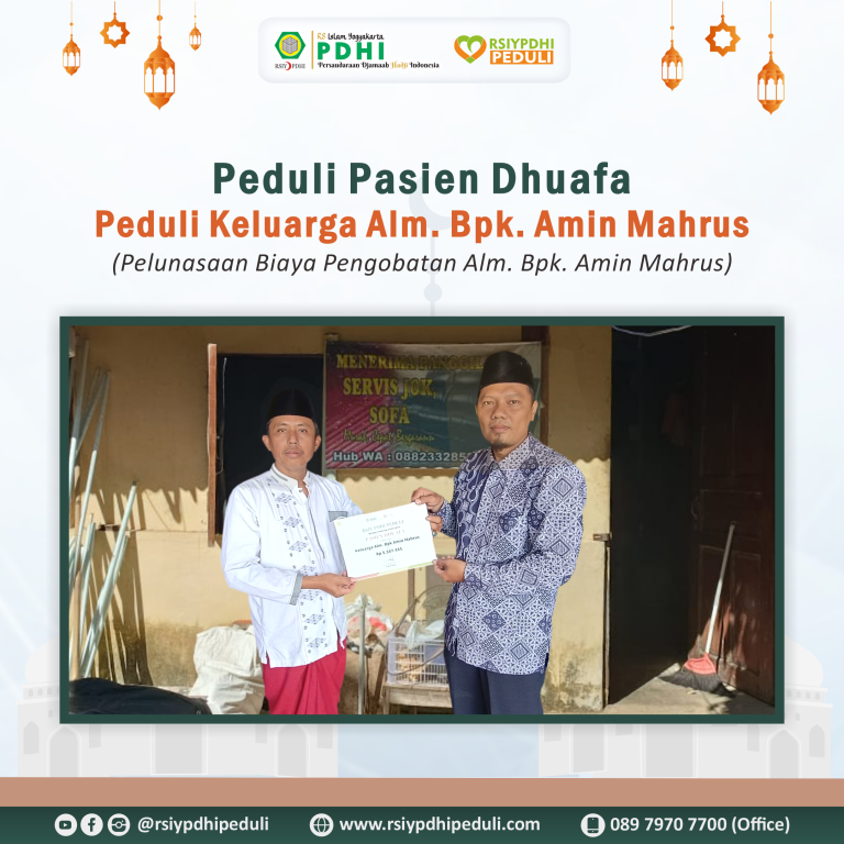 Pelunasan Biaya Pengobatan Alm. Bpk. Amin Mahrus