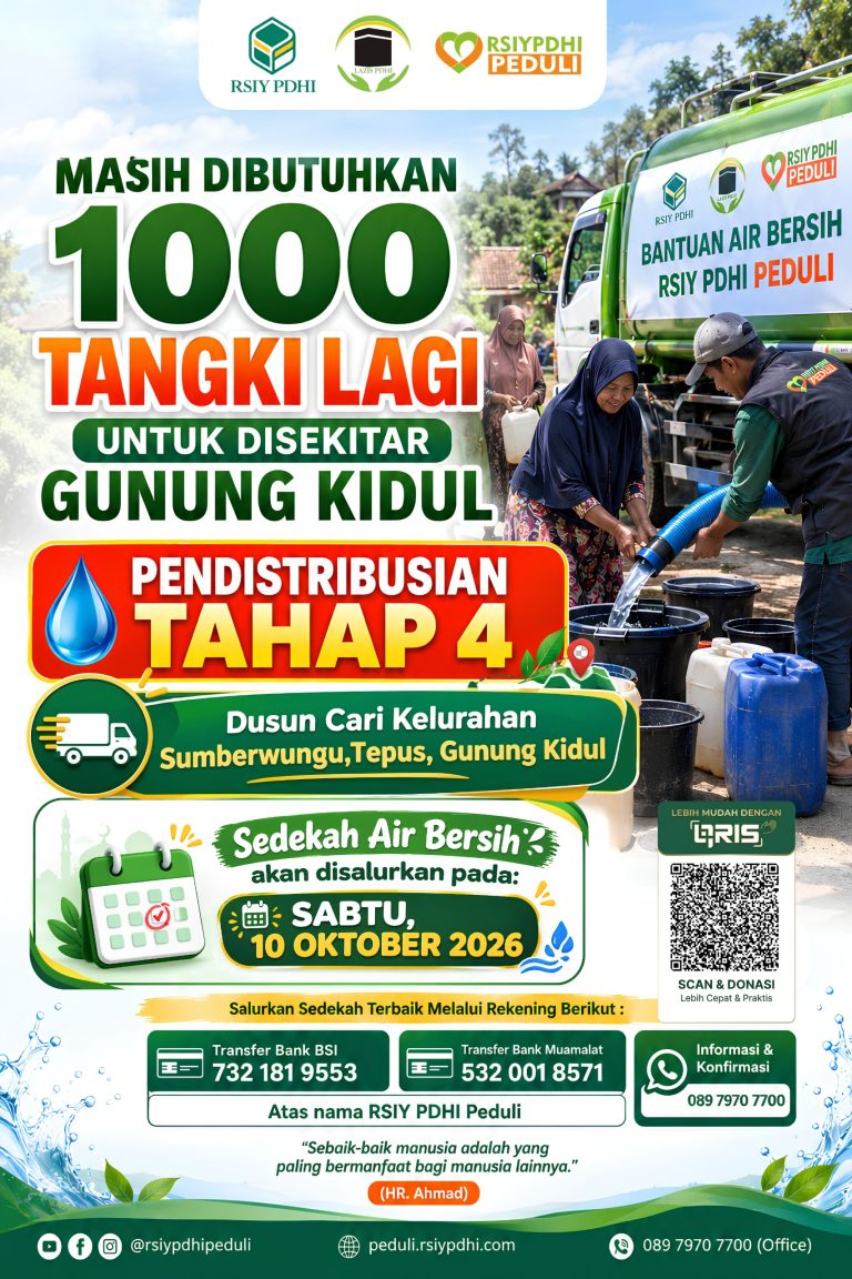 Masih Dibutuhkan 1.000 Tangki Air Bersih untuk Gunungkidul dan Sekitarnya, Mari Bersama Hadirkan Setetes Harapan